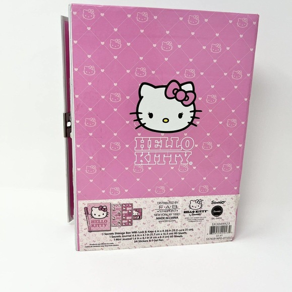 Rare Sanrio 2014 Hello Kitty Diary W/lock Pen Stickers Mini Journal And Box - Picture 11 of 12